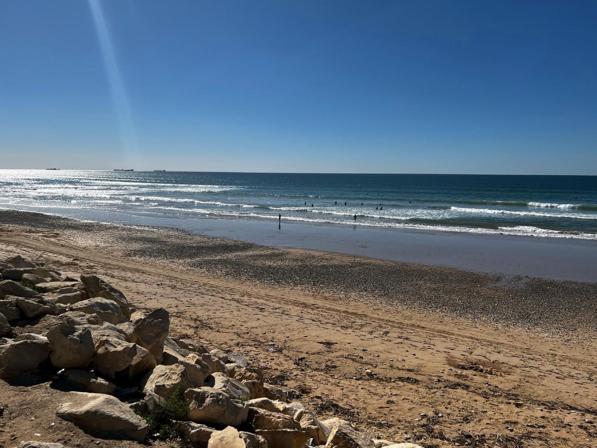The Blue Pearl-Sensational Beach Apartment In Aourir Agadir Eksteriør bilde